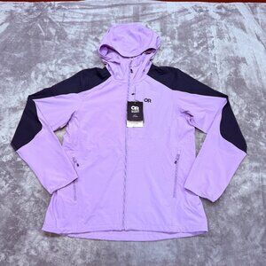 Outdoor Research Ferrosi Hoodie Womens Large lavender UPF 50+ style 287624